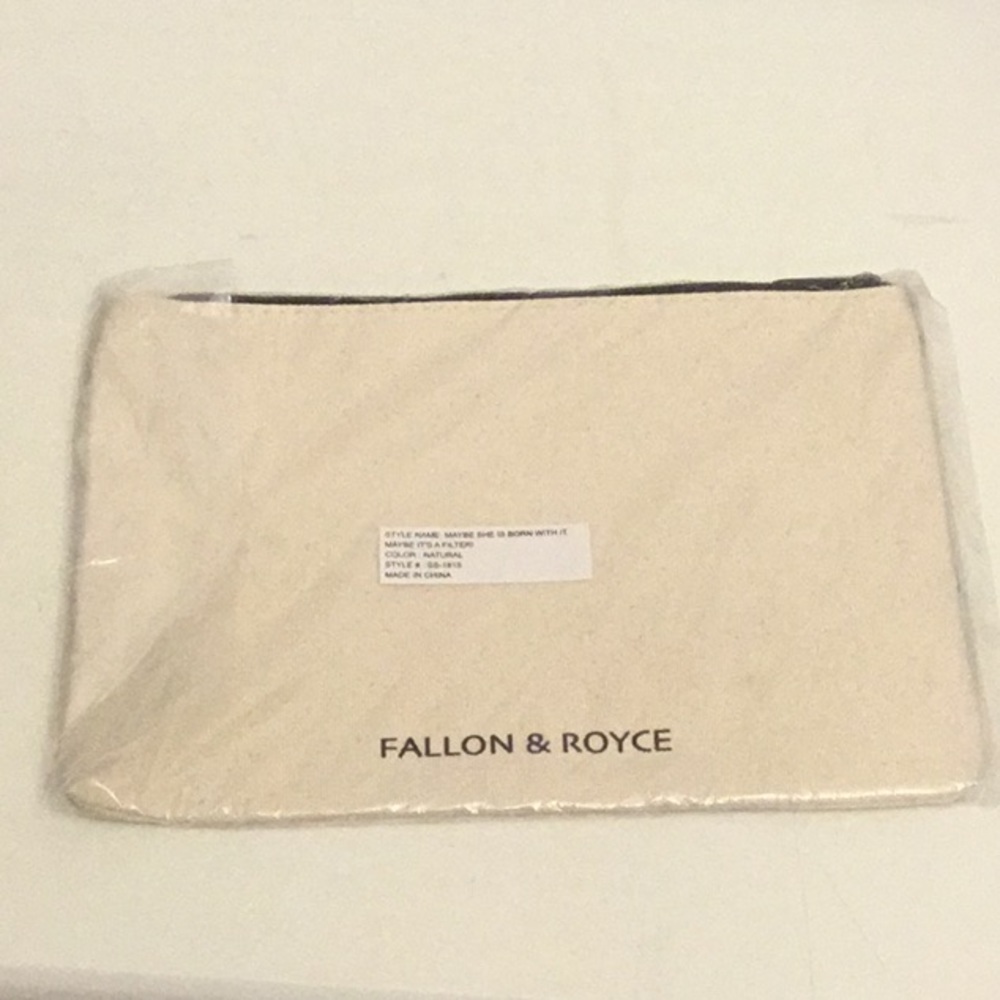 NWT Fallon & Royce canvas pouch.